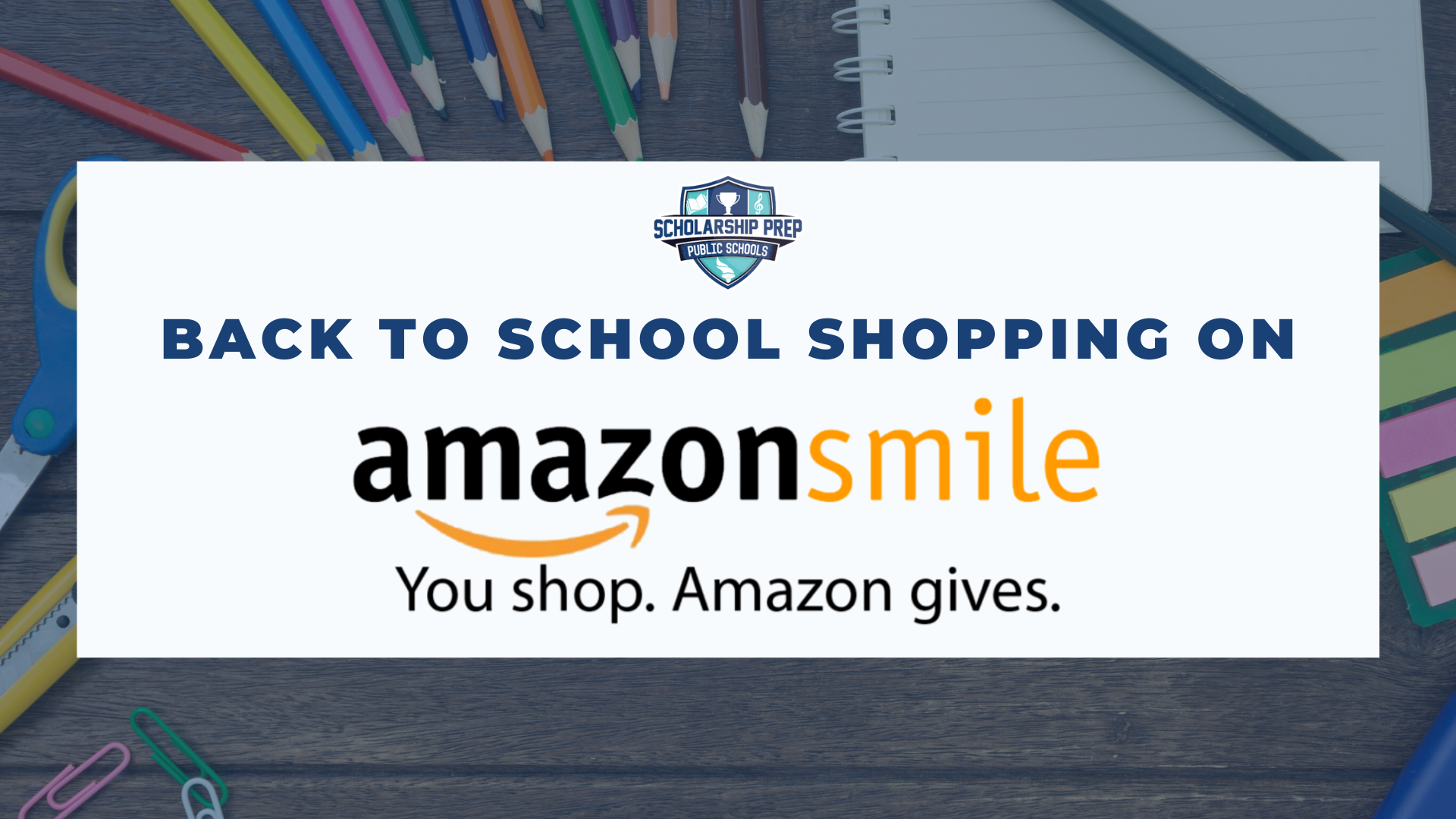 Back to School Shopping Through Amazon Smile